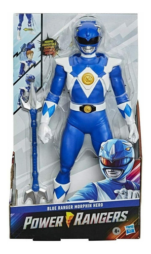 Figura Power Rangers Blue Mighty Morphin Hero Hasbro E7791