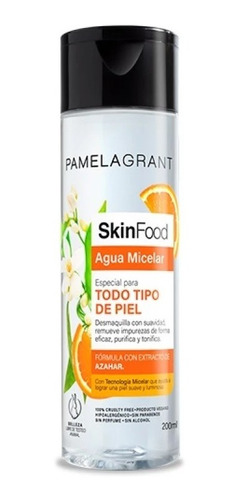 Imagen 1 de 1 de Agua Micelar Pamela Grant Skinfood 200 Ml.