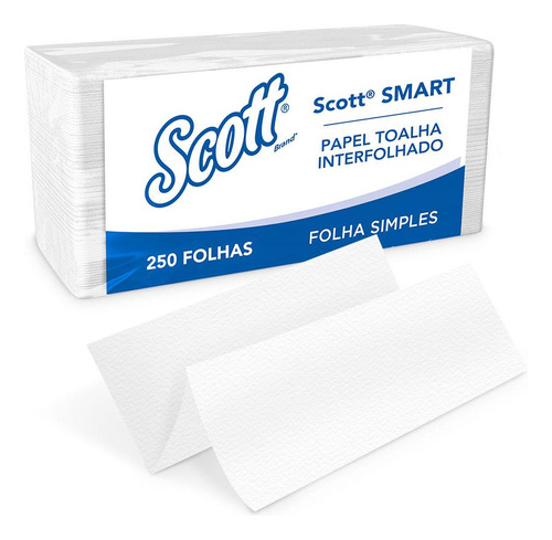 Papel Toalha Interf Scott Smart Folha Sim C 4un 250 Folhas