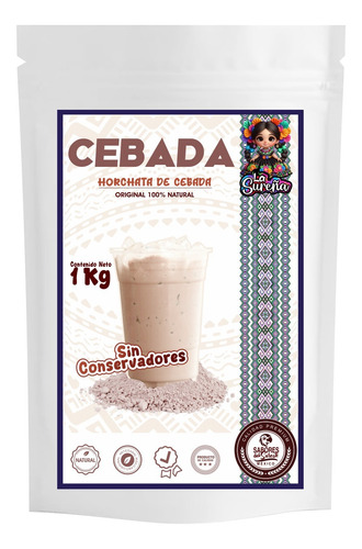 Cebada Mezcla Para Preparar Bebida Artesanal De Cebada 1k