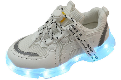 Zapatos Casuales Luminosos For Nios Recargables Por Usb [u]