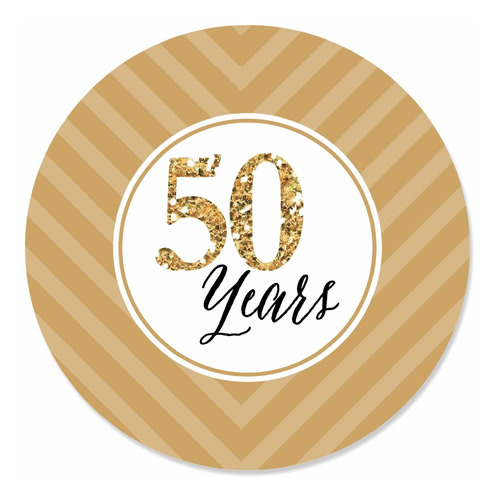 Still Do  50th Aniversario Boda Fiesta Circle Sticker 24