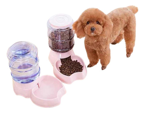  Pack Dispensador Bidon Comida Y Agua Para Mascotas