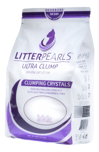 Litter Pearls Ultra Clump  - Arena Para Gatos Sin Perfume, .