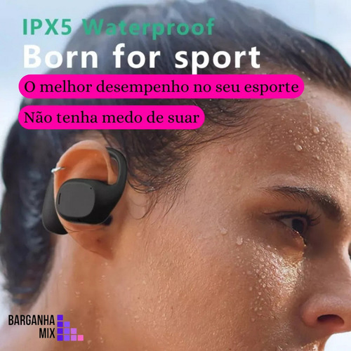 Fone de Ouvido Barganha Mix Bluetooth Condução Aérea Wireless Para Samsung Galaxy Ultra Cor Preto