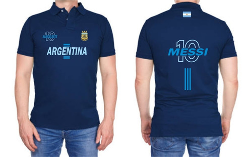 Camiseta Tipo Polo Selección Argentina Fútbol Fifa 