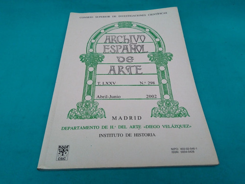 Mercurio Peruano: Libro Arte Archivo Español  L126