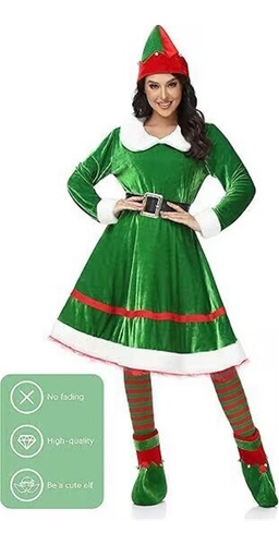 Paquete De 6 Disfraz De Elfo De Navidad Para Mujer