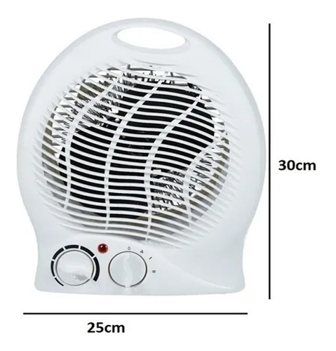 Imagen 2 de 2 de Caloventor Kanji KJH-CH103 Blanco 2000 Watts con Termostato