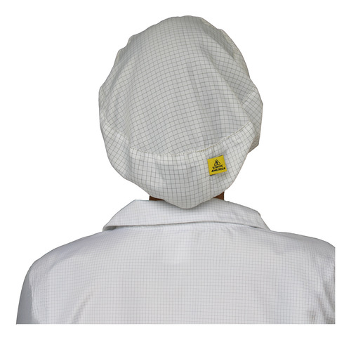 Par 2 Cofia Antiestática Esd Lavable Poliéster Cuarto Limpio