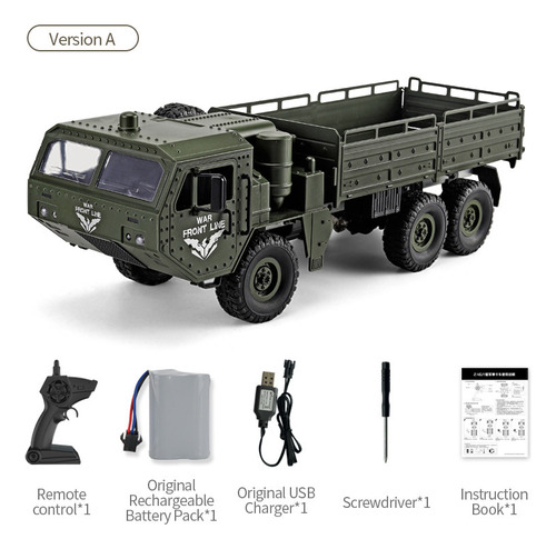 Juguete De Camión De Carga Con Control Remoto Militar De Sim