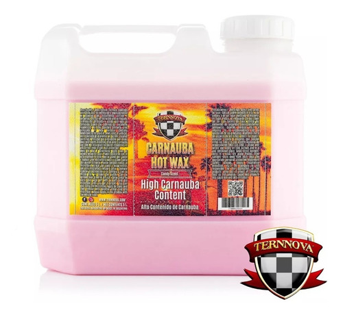 Cera Liquida Rápida Carnauba Hot Wax Ternnova 5 Litros