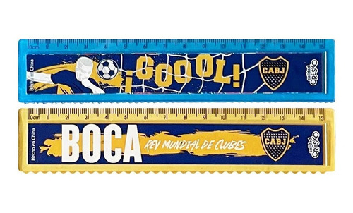 Regla Escolar 15 Cm Boca Juniors Cresko X Unidad