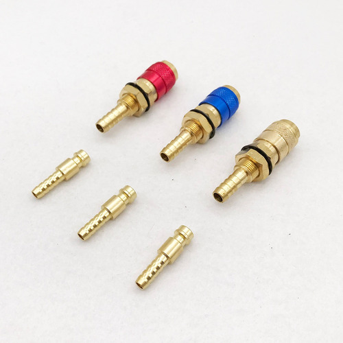 Imagen 2 de 8 de Conector Rápido Profesional De Gas Y Agua De 6 Piezas Para M