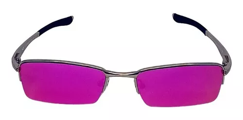 Óculos De Sol Roxo Juliet Lentes Rosa Lupa Vilão Mandrake