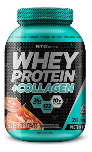 Ntg Sport Whey Protein+colágeno Sabor Dulce De Leche 896gr 