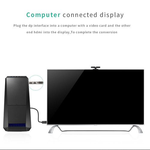 Convertidor Adaptador Dp Displayport Macho A Hdmi Hembra 4k
