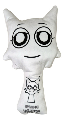Peluches Sprunki 25 A 30 Cm En Varios Modelos - Blanco