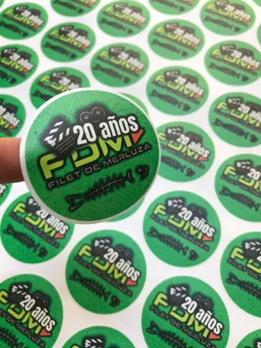 100 10x7 Stickers Vinilo Mate Etiquetas Premium Uv Adhesivos