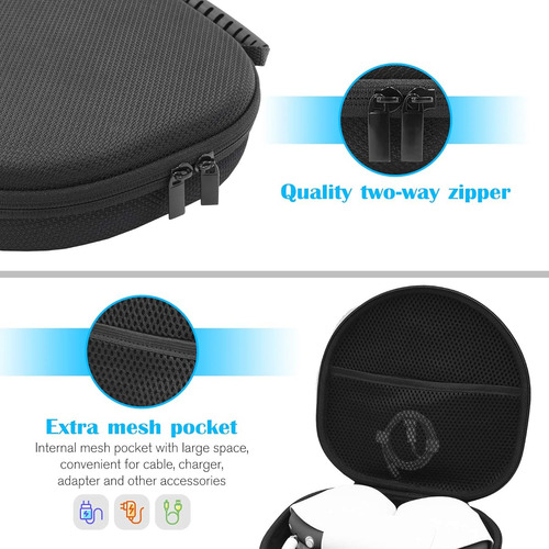 Estuche Protector Rigido Para AirPods Max Color Negro