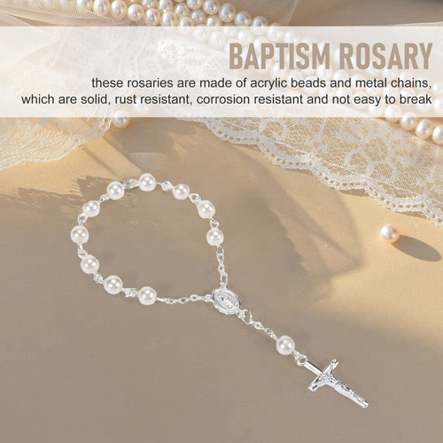 Rosarios De Bautizo Con Los Dedos De Crystal, 30 Unidades