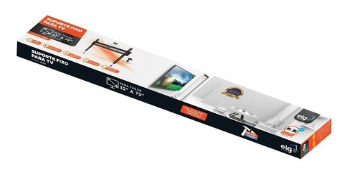 Suporte ELG E600 de parede para TV/Monitor de 32" até 75" preto
