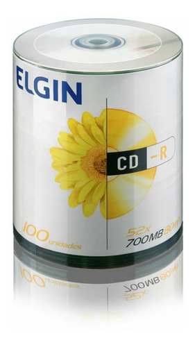 Cd-r Elgin 52x Printable - 100 Und (lacrada)