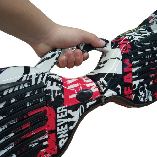 Imagen 5 de 6 de Hoverboard Electrica Patineta Con Luces Ruedas 10 Pulgadas