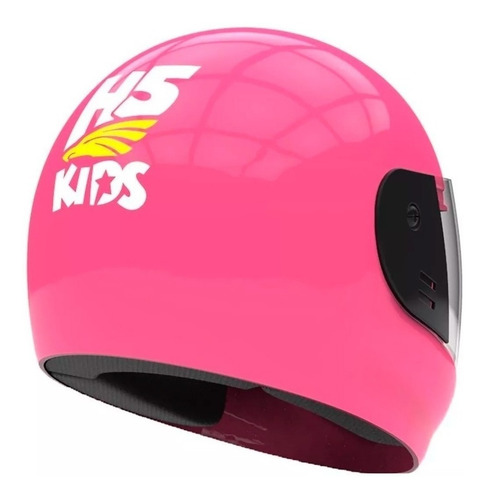 Casco para moto integral Halcon H5 Kids rosa talle XXS