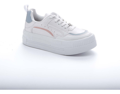Zapatilla Lr-51 Savage Blanco Combinada Plataforma Modamujer