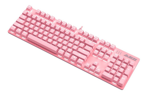 Imagen 4 de 6 de Teclado Mecanico Iluminado 104 Teclas Rosa Switch Red- Ajazz