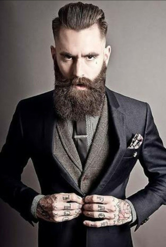 Peine Delineador Barba Bigote 2 En 1 Forma Tipo Beard Bro