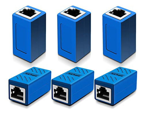 Cable Ethernet En Línea Cat 7/cat 6/cat 5e Con Acoplador Rj4