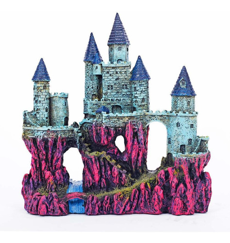  Aquarium Decorations Castle, Aquarium Ornament Super C...