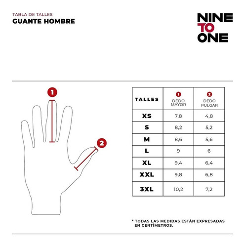 Imagen 3 de 4 de Guantes Moto Nine To One Zip Marron Protecciones Cuotas