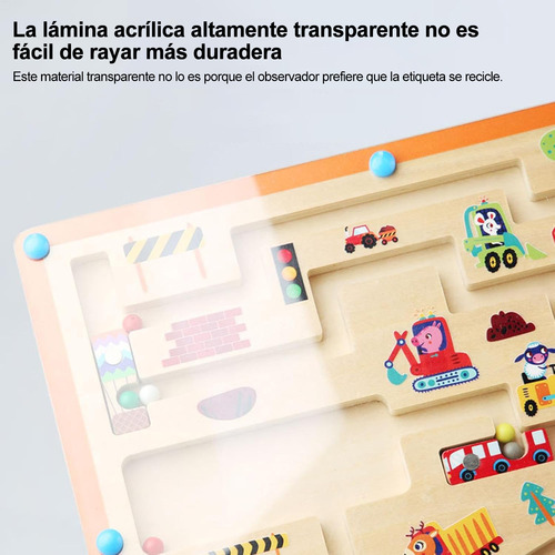 Laberinto En Números De Madera Juguetes Magnéticos Colores
