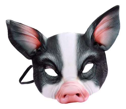 Máscara De Animal De Media Cara Cosplay Máscara De Cerdo