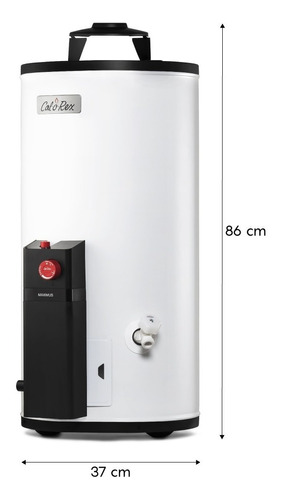 Calentador De Agua Depósito Maximus, 1 Servicio,38l, Gas LP Color Blanco