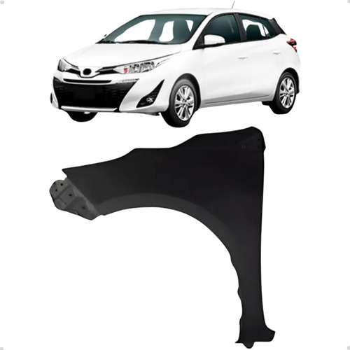 Paralama Yaris 2018 2019 20 21 22 23 2024 Sem Furo Esquerdo