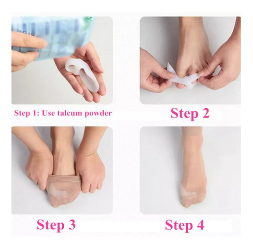 Imagen 7 de 10 de Separador Dedo Gordo Hallux Silica Gel Alivia Juanetes