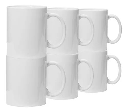 Tazas Blancas De Cerámica De 11oz Café Económicas Microondas