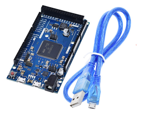 Placa Arduino Due R3 At91sam3x8e 32 Bits 3,3v 54pin + Cable