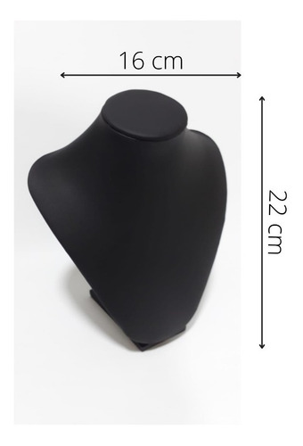 Imagen 2 de 7 de Exhibidor Busto Torso Collares Eco Cuero -32021