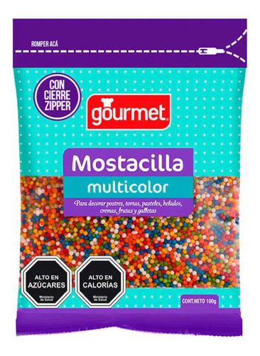 Mostacilla Sprinkles Multicolor 100 Gr