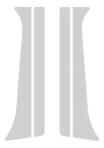 Coluna Da Porta Inox Espelhado Para Renault Master