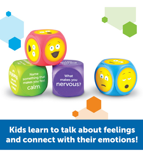 Juego De 4 Recursos De Aprendizaje Con Cubos De Emojis De Es