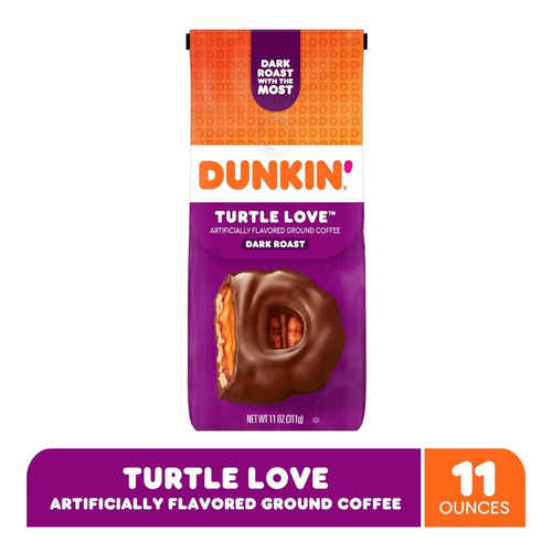 Dunkin Donuts Café Molido  Turtle Love Dark Roast Importado 