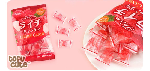 Caramelo De Litchi Kasugai 115g, Importado Japón