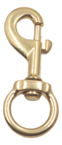 Chaveiro De Gancho De Latão Com Fivela De 2,2 Cm X 8,4 Cm