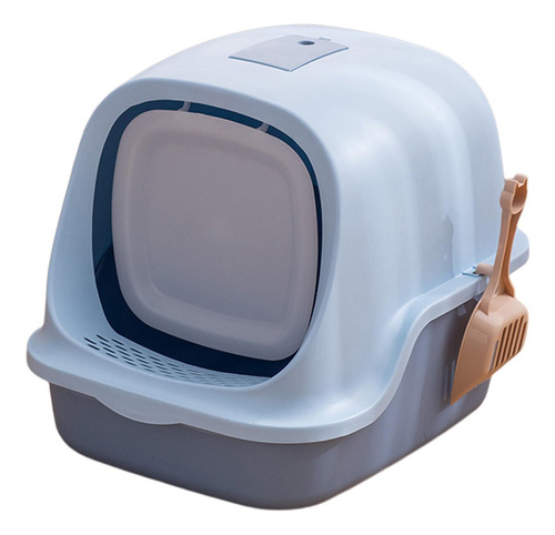 Caja De Arena Para Gatos Cerrada Bandeja De Arena Para Azul